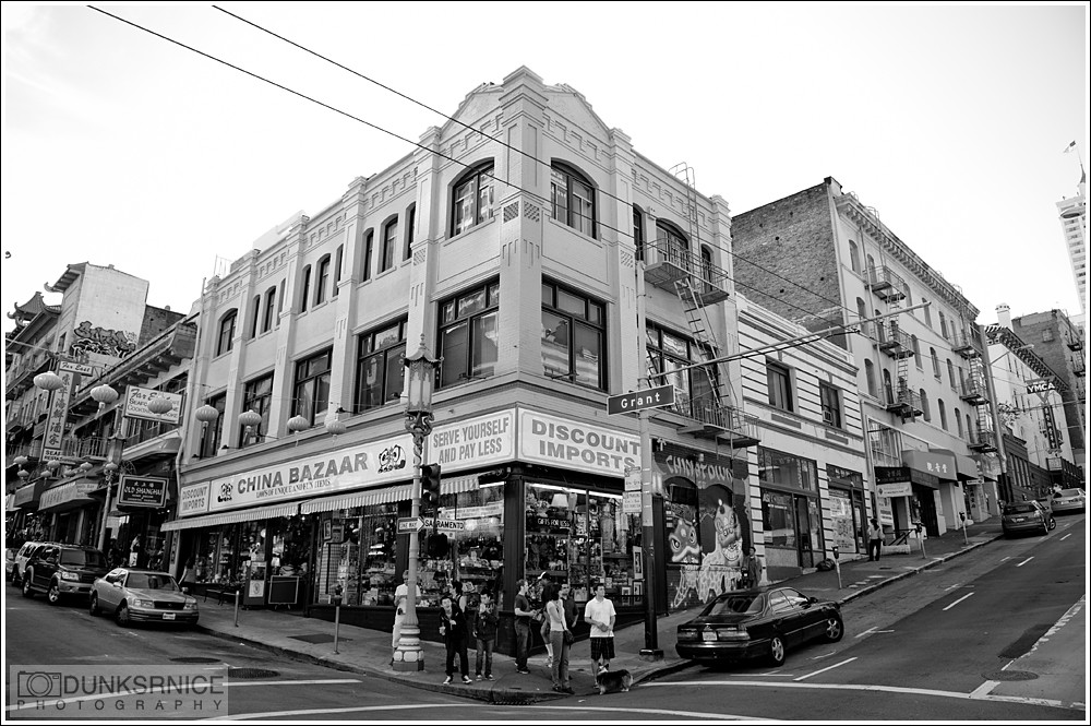 Chinatown San Francisco, B&W.