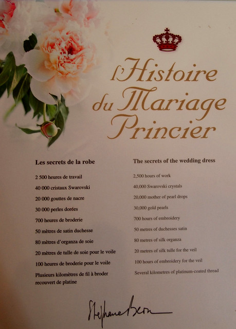 Monaco wedding dress notes