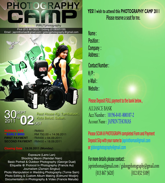 Photo Camp Sabah 2011 : Form
