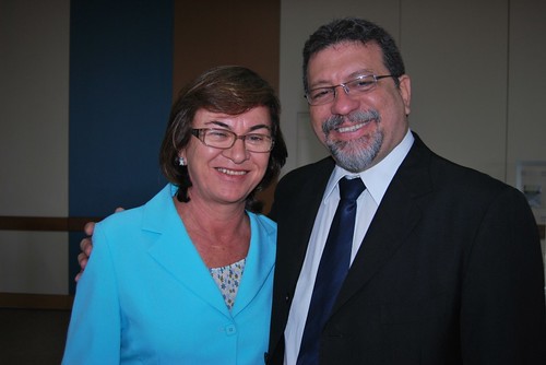 Neusa e o Ministro Afonso participaram do lançamento da Segunda etapa do Água para Todos