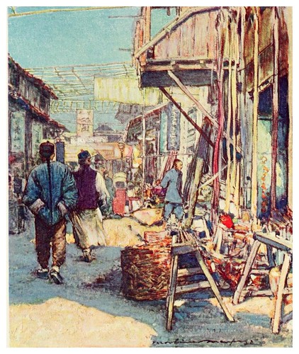 019-Tipica escena callejera-China 1909- Mortimer Menpes