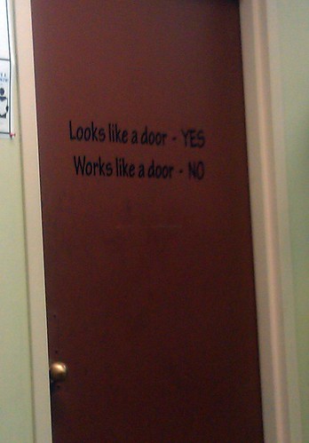 Looks like a door - YES. Works like a door - NO