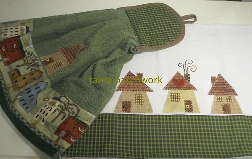 Kit Cozinha Casinhas Verde by tania patchwork