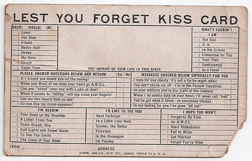 Exhibit Supply Co. kiss card
