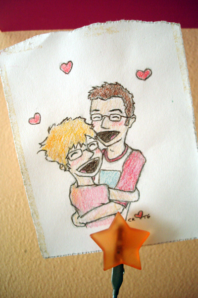 10th Wedding Anniversary Gifts   on Bonus Piece  2  Here S A Random Colored Pencil Drawing Of Us That I