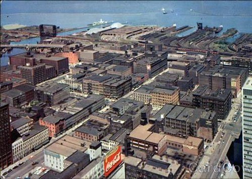 Cleveland, 1960s (from vintage postcard via Angie Schmitt & Kate Giammarise, rustwire.com)
