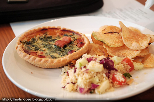 Group Therapy - Quiche with Salad and Chips