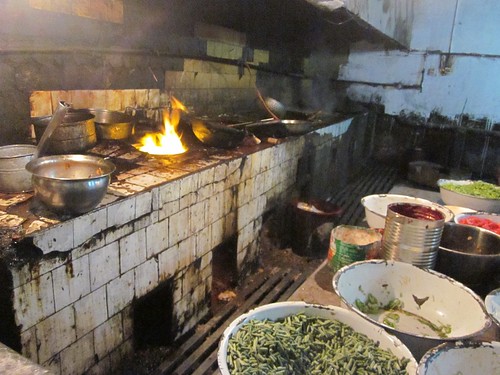 Typical Chinese kitchen.