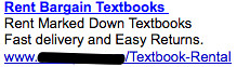 Ad #2 - Textbook Rental