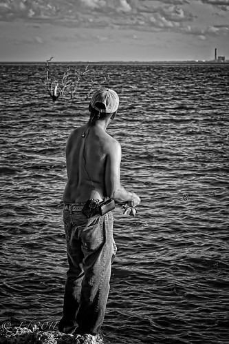 Fishing late in the afternoon by photomyhobby