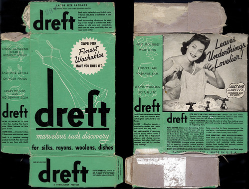 Proctor & Gamble - Dreft - marvelous suds discovery - detergent box - 1940's by JasonLiebig