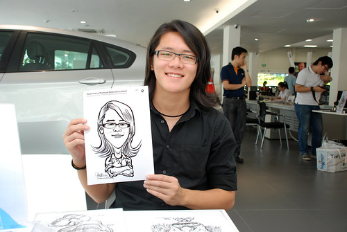 Caricature live sketching for Performance Premium Selection first year anniversary - day 4 - 11