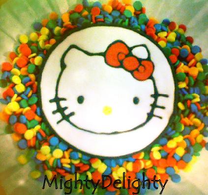 Hello Kitty Cupcake Sugar Topper