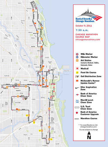 Ruta Maratón de Chicago 2011