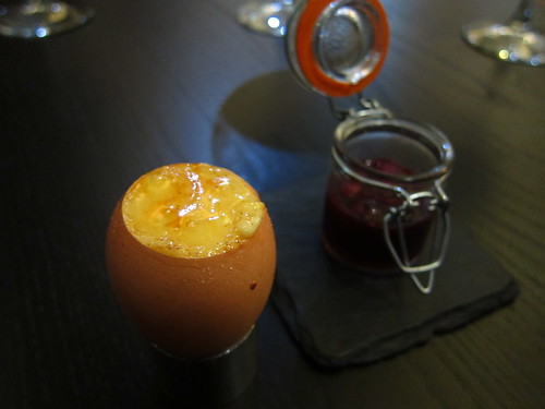 Course 8 - Burnt English custard egg surprise – fruits
