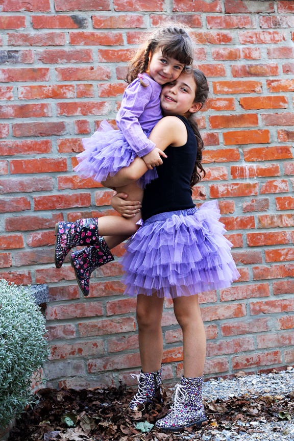 lilac tulle skirt