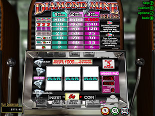 Diamond Mine Deluxe Slot Machine