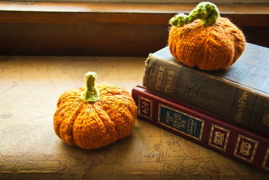 knitted pumpkins