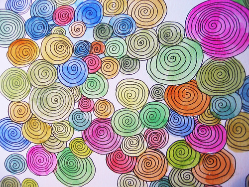 Swirls with colour