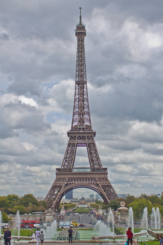 The Eiffel Tower On a Perfect Cloudy Day