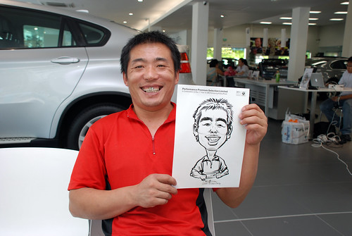 Caricature live sketching for Performance Premium Selection first year anniversary - day 4 - 8