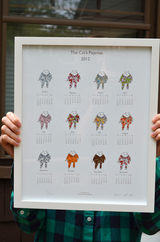 The Cat's Pajama's calendar 2012