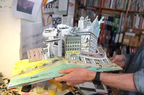Neal Layton with his pop-up book