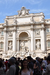 Liz at the Trevi Fountain