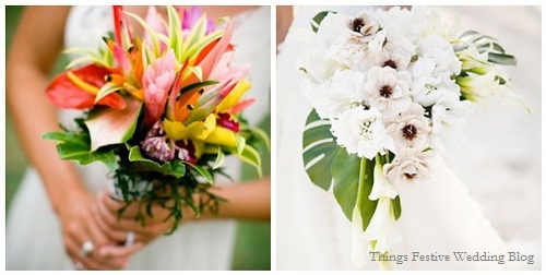 Tropical Wedding Bouquet Ideas