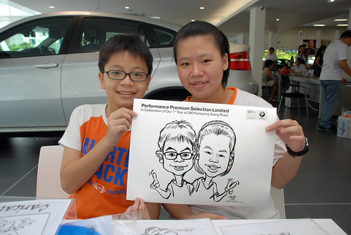 Caricature live sketching for Performance Premium Selection first year anniversary - day 4 - 9