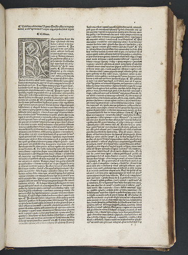 Woodcut initial in Hugo Senensis (Bentius): Consilia ad diversas aegritudines