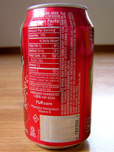7up Cherry Antioxidant can