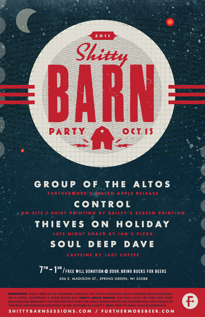 2011 Shitty Barn Party Poster