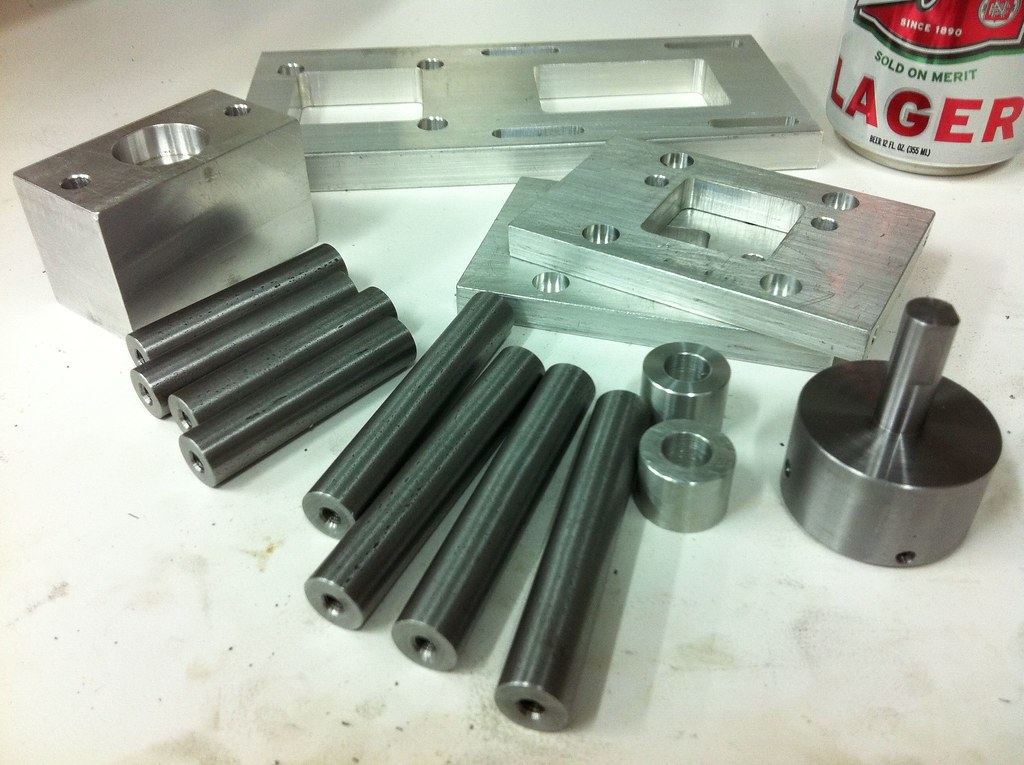 aluminum and steel parts for my G0704 CNC milling machine conversion