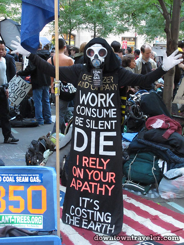 NYC Occupy Wall Street Rally Oct 8 2011 skeleton 2