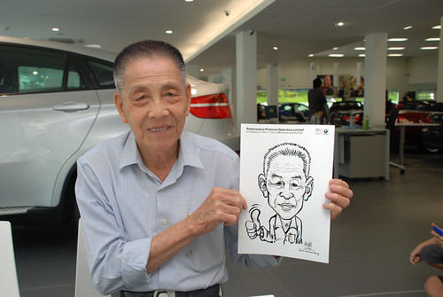 Caricature live sketching for Performance Premium Selection first year anniversary - day 3 - 25