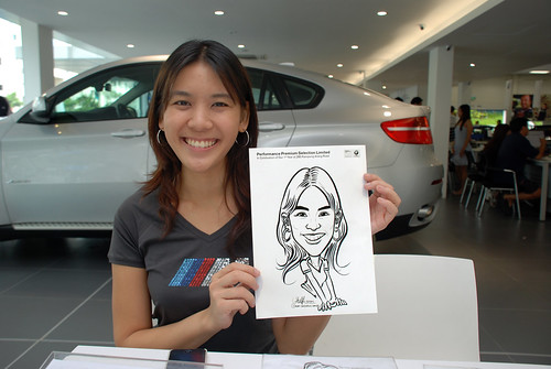 Caricature live sketching for Performance Premium Selection first year anniversary - day 3 - 29