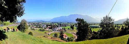 Näkymä Sveitsistä Liechtensteiniin päin
