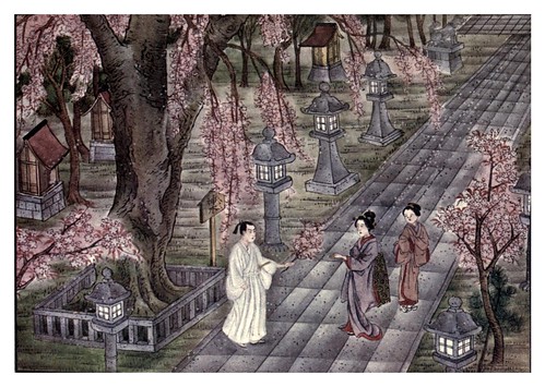012- El cerezo santo del templo Musuhi-No Kami-Ancient tales and folklore of Japan-1908-Mo-No-Yuki