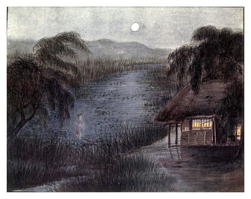 014-El secreto del estanque Iidamachi-Ancient tales and folklore of Japan-1908-Mo-No-Yuki
