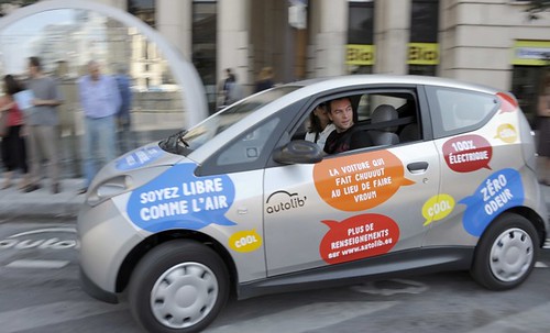 Autolib electric car sharing vehicle, Paris