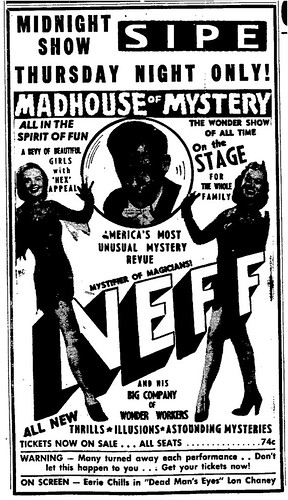 Bill Neff's Madhouse of Mystery 1950 Indiana