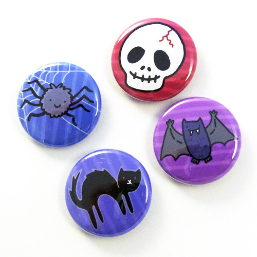 Spooky Halloween Button Set