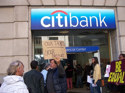 Occupy DC Shuts down a K Street banch of Citibank