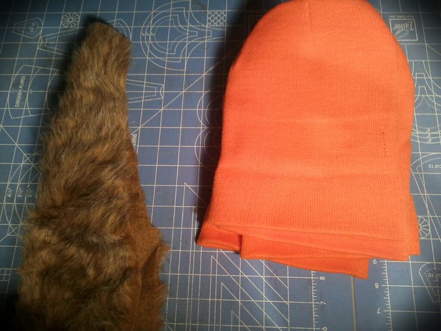 {Danielle Boone™} faux foxtail hunting cap exclusively designed by Madam Chino!