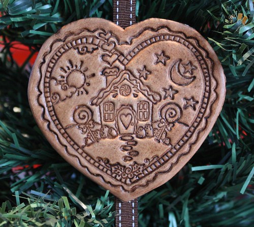 Gingerbread Heart Ornament