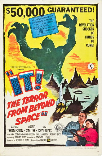 IT! THE TERROR FROM BEYOND SPACE (1958) one sheet