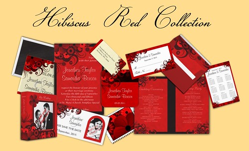 To see the entire red hibiscus wedding collection click on the image below