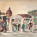 PLAZA ART FAIR 1959, Watercolor by R.L.Huffstutter 1959