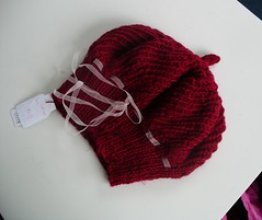 Laced red hat